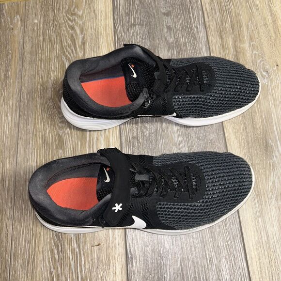 Nike Revolution 4 AA1729-001 Black White Youth US Size 7 Running Sneaker Shoes - Picture 2 of 11